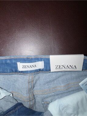 Zenana Outfitters Light Blue Denim Jean Shorts